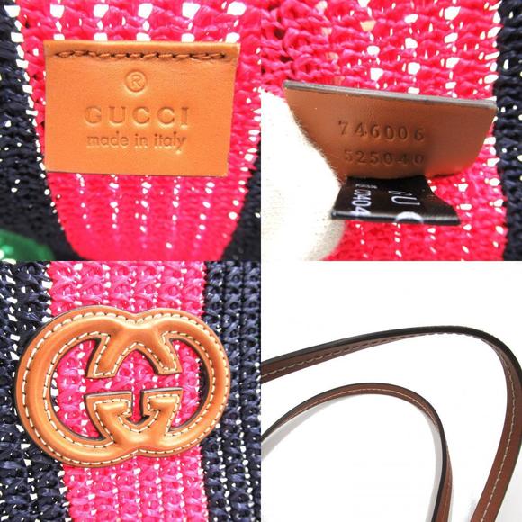 Gucci Interlocking Viscose Tote Bag Green - Picture 9 of 10